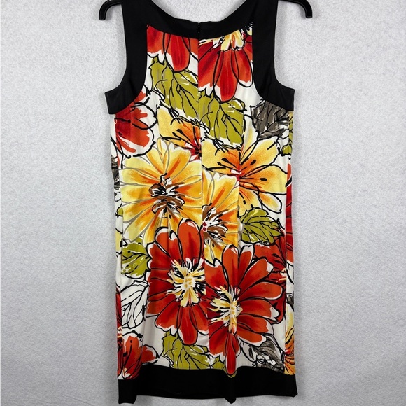 AB Studio Sleeveless Floral Dress Size 6 - Picture 3 of 6